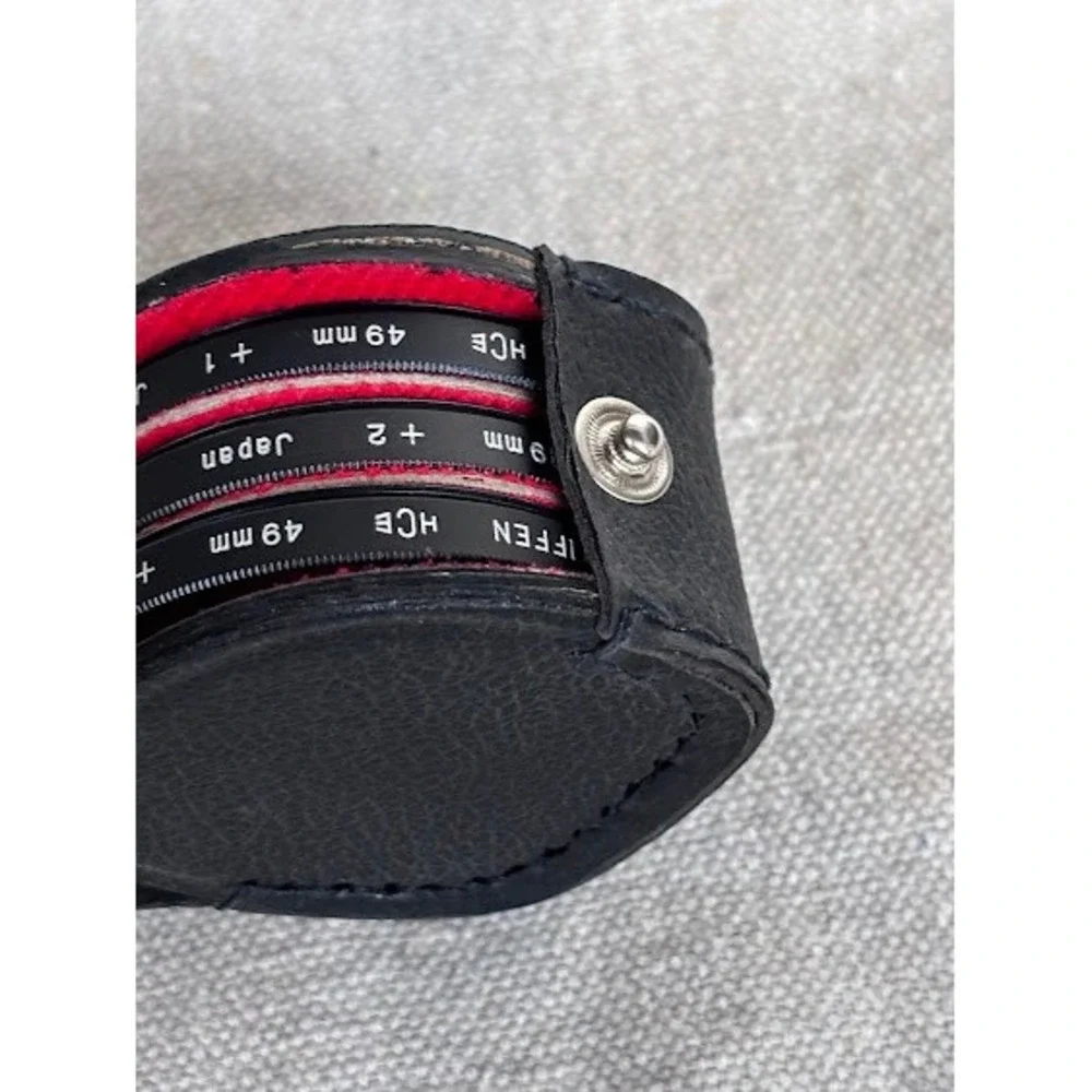 Tiffen 49mm HCE Close Up Lens Filter Set +1 +2 +3 Case Made In Japan *UNTESTED *